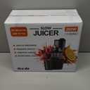 Slow Masticating Cold Press Juicer: Cold Pressed Juicer Machines For Vegetable And Fruit 200W, Matte Grey
