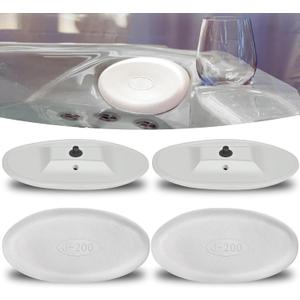 Sunluway 4 Pack 2472-828 Headrest Spa Pillow Replacement for All Jacuzzi J-200 Series Spa Models J-230 J-235 J-245 J-270 J-275 J-280 Oval Spa Pillow, Hot Tub Head Rest Pillow, Snap-in