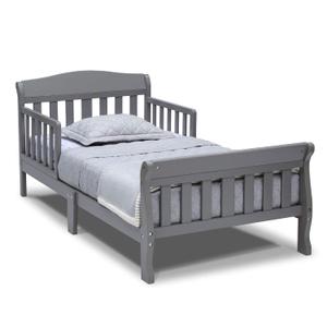 Delta Children Canton Toddler Bed, Greenguard Gold Certified, Grey, 29x56.25x24.50 Inch