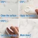 Quartz Countertop Repair Kit(White), Quick-Drying, Permanent Fix for Edge Chips, Cracks, Scratches, Nicks on Quartz, Granite, Marble, Porcelain and Other Natural Stone Surfaces