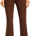 AFITNE Women's Yoga Pants Bootcut Workout Leggings Flare Casual Lounge Pants with Pockets High Waist and Tummy Control (L)