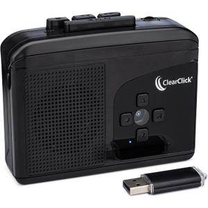ClearClick Cassette Tape to USB 2.0 (Second Generation) - Convert Cassette Tapes to Digital MP3 Audio Files on USB Flash Drive - File Splitting Feature - Instant Setup - No Computer Required