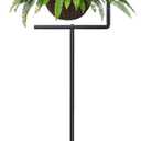 Hanging Plant Stand Indoor, Aesthetic Standing Plant Hanger Stand for Wind Chimes, Hummingbird Feeders, Lanterns, Hanging Basket Indoor Outdoor Patio Garden, Aesthetic Room Decor