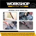 WORKSHOP Wet/Dry Vacs Shop Vacuum Accessories WS17802A Crevice Tool Attachment for Wet Dry Vacuum Cleaners, Fits 1-7/8-inch Extension Wands and Hoses