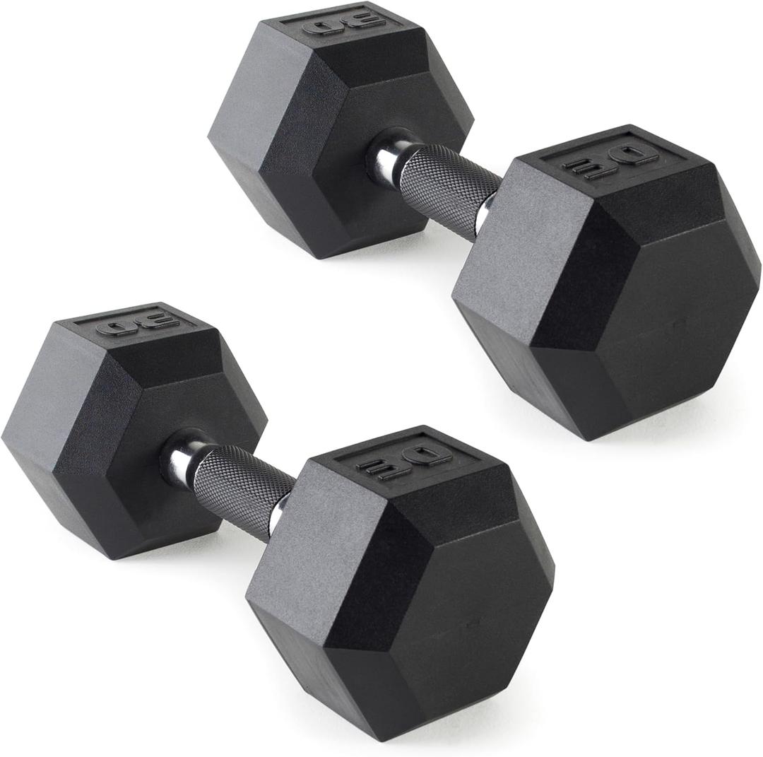 CAP Barbell Coated Dumbbell Weight | Multiple Options Pairs & Sets (30 lb - Pair)