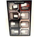 8 Pack Of Smart Watch Case with Tempered Glass Screen Protector for Apple Watch Series