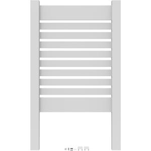 3 ft. x 4 ft. White Vinyl Utility Screen