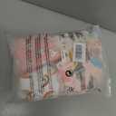 Baby Bedside Bassinet Sheets Fitted Girl, 33x20 Compatible with Baby Delight Dream On Me & Most Rectangle Bedside Sleeper Bassinet Mattresses, Super Soft Microfiber Pink Rainbow