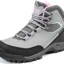 R CORD Womens Hiking Boots Waterproof Mid-Cut Hiking Boots Women Non-Slip Womens Hiking Shoes Outdoor Hiking Shoes for Women Trekking Camping Trail. 6.5 Size