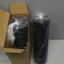 WZKALY Toilet Brush and Holder Set, Stainless Steel Toilet Bowl Brush with Lid, Rust Proof Toilet Cleaner Brush with Caddy, Durable Bristles, Splash Proof, Ideal for Bathroom (2 Pack, Brushed Nickel) Black color