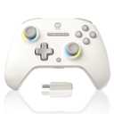 PeriphX Wireless PC Controller with 1000Hz Polling Rate, Switchable Hall and Tactile Triggers, Hall Joysticks, Turbo, Macro, RGB Lighting, 2.4G Bluetooth Wired, Compatible with Windows PC/ Switch/Steam Deck/Android/iOS (Off-White)