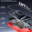 Magnetic Case for iPhone 17 Pro Max with blet Clip Holster,[2X Screen Protector] [Military-Grade Protection], Heavy Duty Case for iPhone 17 Pro Max 6.9 Inchs,Red