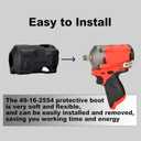 2 x Rivershine 49-16-2554 Impact Driver Protective Boot Compatible with Milwaukee M12 FUEL 3/8 in. and 1/2 in. Stubby impact wrenches(2445, 2555, 2555P)(1 PACK)