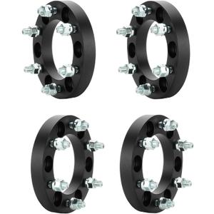 4pcs 6x5.5 Wheel Spacers M12x1.5 Thread Pitch 108mm Bore for 2004-2014 Chevrolet Colorado, 2003-2024 Toyota 4Runner, 2007-2014 FJ Cruiser, 1" (25mm) Thickness 6x139.7mm Adapters, Not Hubcentric