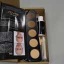 Bald Cap Halloween Makeup Kit for Men & Woman, Complete Bald Cap Costume Character Set, Realistic Bald Cap Kits for Cosplay Make Up, SFX Makeup, Dress-Up Party, Stage, Theater & Film