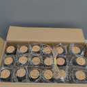 Kingrol 18 Pack Glass Bottles with Cork Stoppers, 3.5 oz Vintage Glass Favor Jars for Arts, Crafts, Decoration, Party Favors