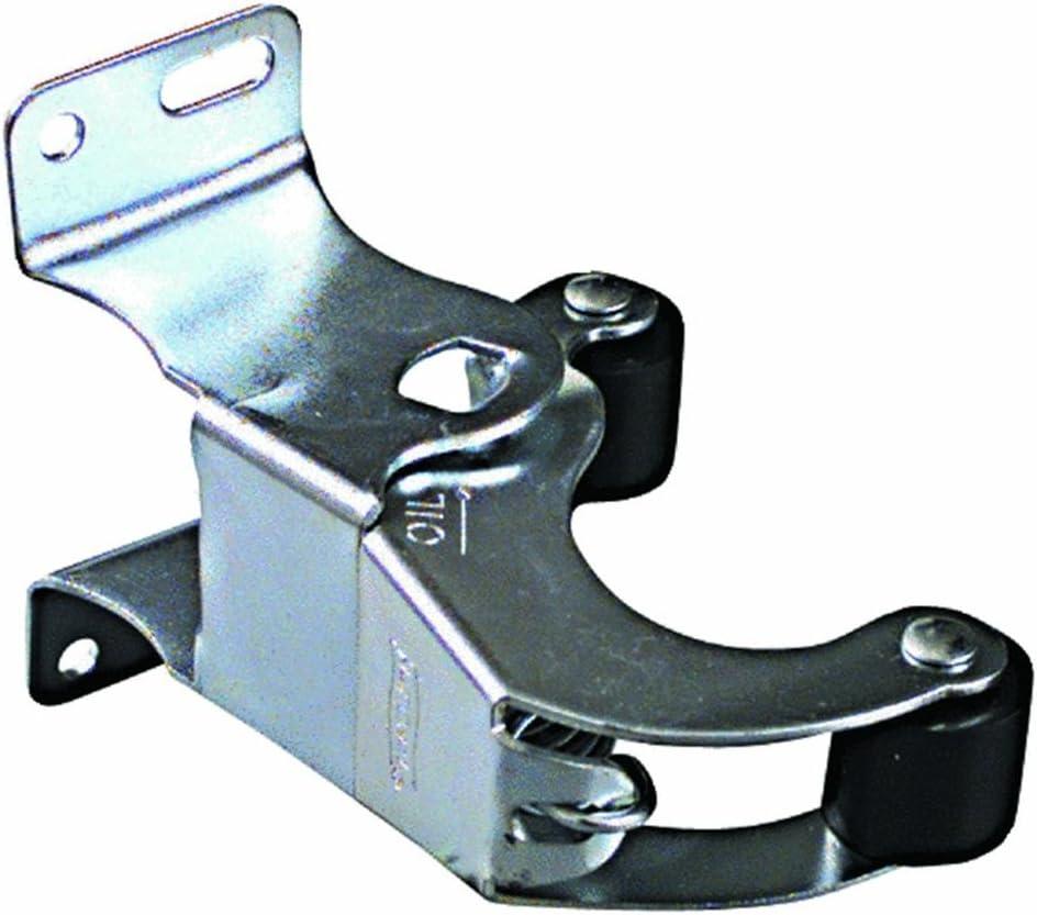 National Hardware N192-773 V1367 Screen Door Catch Zinc Plated Steel Frame Double Roller Catch with Spring for Aluminum Wooden Storm Doors Interior Exterior Applications