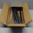 Adjustable Metal Leaf Rake Long Handle, Garden Rakes for Lawns Heavy Duty Leaves with Expandable Head 8-17", Yard Women Kids Rake for Gardening RV Camping