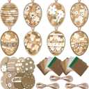 Motipuns 32 Pcs Easter Suncatchers Craft Bunny Egg Ornaments Easter Craft Kit Stained Glass Tissue Paper Bulk Spring Window DIY Art Gift for Home Creative Activities Party Decoration(Cute)