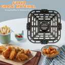 Air Fryer Grill Crisper Tray, 2.0 QT, Black, Dishwasher Safe