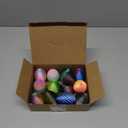 12PCS 3D Printed Crystal Dragon & Egg Set - 12 Unique Colors - 5.12 Inch Glitter Dragons with 2.36 Inch Surprise Eggs - Blind Box Collectible Toys for Adults - Fantasy Party Favors Gift