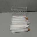 12pcs 30ml Glass Test Tube with Cork Stopper, 20x150mm Storage Tube with Cap, 12 Holes Acrylic Rack, Plant Propagation Vase, Tube Set for Scientific Experiments Lab Candy Liquid Party Decor