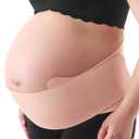 Momcozy Belly Bands for Pregnant Women, One-Piece & Portable Pregnancy Belly Band with Ergonest Back Support & Breathable Fabric Adjustable Maternity Belt for Small/Round/High-Carrying Belly
