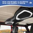 for 2024 Jeep JL A Pillar Top Roof Speaker Trim Cover Fit for Jeep Wrangler JL JLU Gladiator JT 2024 Up White Interior Accessories 4pcs