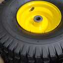 AR-PRO Exact Replacement 15" x 6.00-6" Front Tire and Wheel Assemblies Compatible with John Deere Riding Mowers 100 and D100 Series - 3" Centered Hub and 3/4" Bushings, 4Ply Pneumatic (Set of 2)