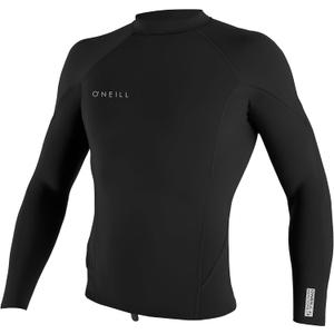 O'NEILL Men's Reactor-2 1.5mm Long Sleeve Pullover Wetsuit Top, Lightweight Warmth with Good Flexibility (Black, M)
