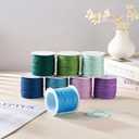 PH PandaHall 8 Rolls Braided Nylon Cords 8 Colors 0.8mm Chinese Knotting Kumihimo Beading Thread for DIY Bracelets Pendants Macrame Tassel Making