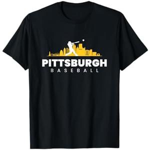 Pittsburgh Baseball Vintage Minimalist Retro Baseball Lover T-Shirt, M
