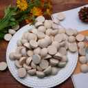 100 Pack Unfinished Wooden Beads - 25mm Half Round Wooden Beads and Small Wood Balls Half Craft Balls for DIY Projects, Christmas Decorations