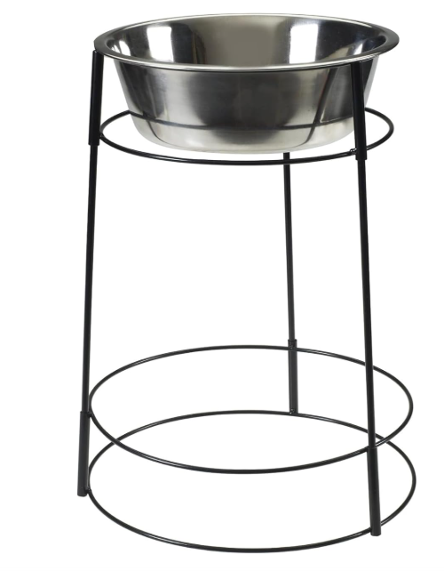 SPOT Hi-Rise Single Elevated Dog Bowl | Dog Feeder for Medium and Large Dogs | 14' Pet Feeder Station | Stainless Steel Dog Bowls with Stand