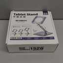 GuaziV 360 Adjustable Tablet Stand - Ergonomic Foldable Holder for iPad 10.2-12.9, Kindle, Phones 4-13, Anti-Slip Desktop Mount for Work, Cooking, Gaming & Reading (Charcoal Gray)