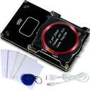 Proxmark3 RFID Card Reader Writer, Proxmark3 Easy V5.0 Memory IC ID Card Copier, 512M RFID Cloner with Integrated Antenna Decryptor, LF HF Frequency 125Khz 13.56Mhz
