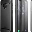 Clayco Xenon Series Case for Samsung Galaxy Note 9 (2018 Release), Full-Body Rugged Case with Built-in 3D Curved Screen Protector (Black)