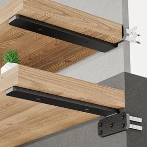 SKYSEN 6 Pack 12" Floating Shelf Bracket, Shelves Brackets, Wood Shelving Brackets Hardware - Heavy Duty - 4/6/8/10/12 inch - Real Hidden Bracket Designtzj12-6 SKYSEN 6 Pack 12" Floating Shelf Bracket, Shelves Brackets, Wood Shelving Brackets Hardware - Heavy Duty - 4/6/8/10/12 inch - Real Hidden Bracket Designtzj12-6