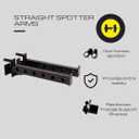 HulkFit Multi-Function Power Cage Rack Crossfit Attachments, One Size