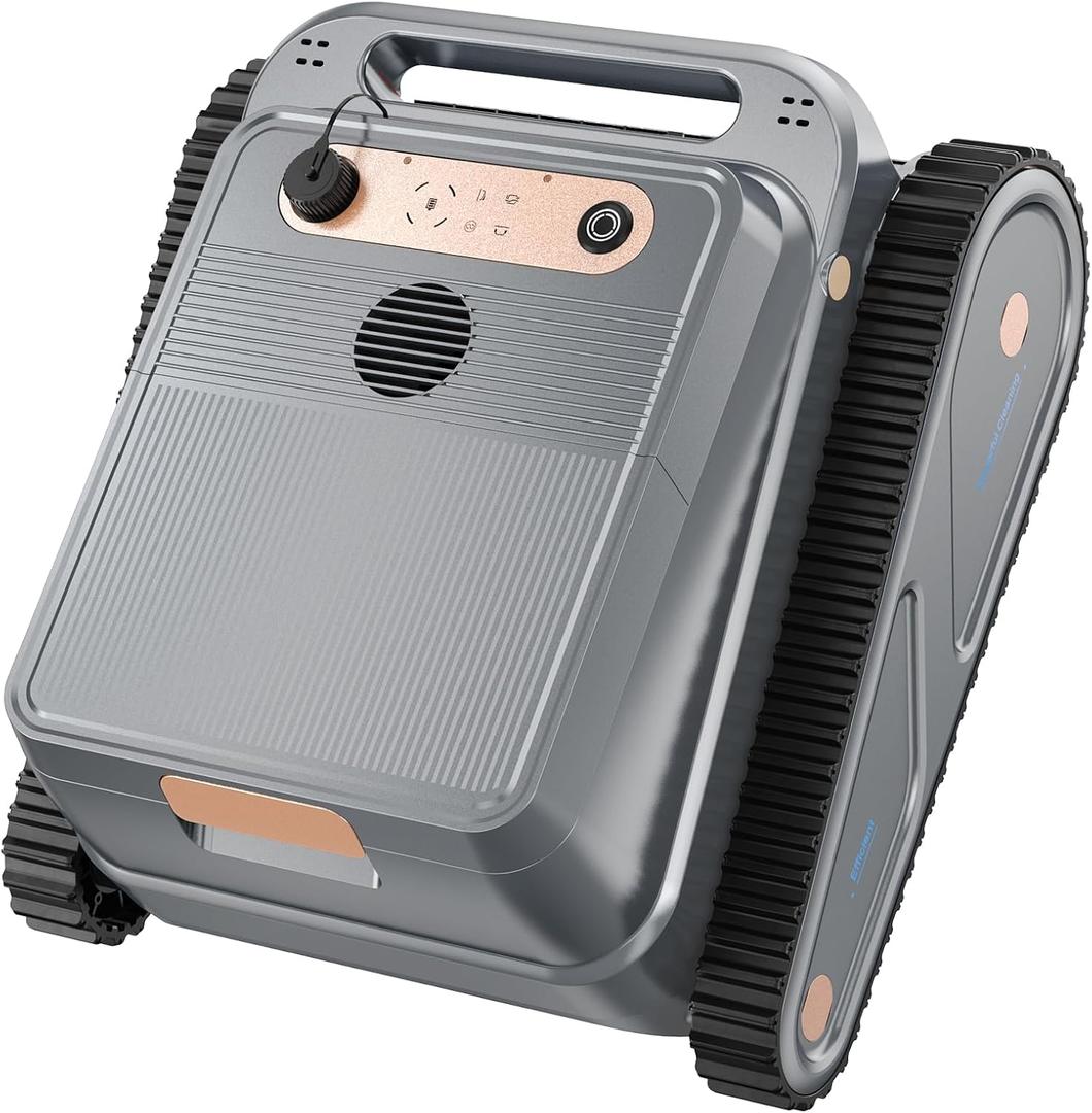 U8 Cordless Robotic Pool Cleaner for Walls & Waterline, Automatically Climbs & Cleans, No Hand-Scrubbing, Auto-Docking, 150min Runtime Pool Vacuum Robot for Inground Pools up to 2600 Sq.ft