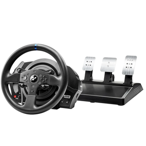 Thrustmaster T300RS GT Force Feedback Racing Wheel & 3 Pedal Set - PS5 & PC
Belt-driven motor, changeable rim, expandable with Thrustmaster shifters, for driving. farming simulators, cockpit ready
