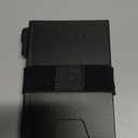 Slim Card Holder Wallet for Men, RFID Blocking Minimalist Wallet with ID Window, Metal Pop Up Wallet with Cash Band (Black)