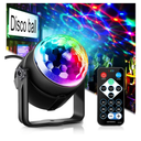 Party Disco Ball Dj Dance Lights Disco Strobe Rave Sound Activated Projector Effect Stage Light Remote Control for Birthday Xmas Wedding Bar Kids Christmas Glow Party