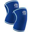 Rehband Classic Knee Sleeve for Strength Training - 7mm Neoprene Knee Brace Competition, Weightlifting, Flexible & Non-Slip Knee Support for Men & Women with anatomic shape, Colour:Blue - 1 Pair, Size:Medium