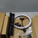 12" Selfie Ring Light with 75" Tripod Stand & 2 Phone Holder, LED Camera Ringlight with 48 RGB Colors Modes & Musical Rhythm Mode and 12 Brightness Dimmable for TikTok/Makeup/Photography/Vlog