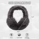 Women Winter Earmuffs Foldable Fluffy Ear Muffs Furry Faux Fur Ear Warmer Soft Fit Plush Ear Cover for Cold (A-dark Gray)