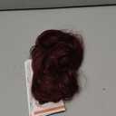 Felendy Ponytail Extension Claw 18" 20" Curly Wavy Straight Clip in Hairpiece One Piece A Jaw Long Pony Tails for Women Grape Red