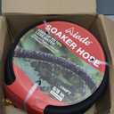Soaker Hose 100 FT for Garden with 5/8" Diameter Irrigation Hose Save 70% of Water Solid Brass Interface Eminently Suitable for Lawn and Garden Bed Cover