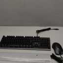 RedThunder K10 Wired Gaming Keyboard and Mouse and Wrist Rest Combo, RGB Backlit, Mechanical Feel Antighosting Keyboard + 7D 7200 DPI Mice+Soft Leather Wrist Rest 3 in 1 PC Gamer Accessories(Black)