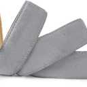 Men's Belt Casual Genuine Leather Suede Belts for Men 1 3/8" Wide Elegant Golf Dress Belt (Gray)